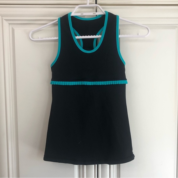 Ivivva by Lululemon girls ruffle accent tank top - Picture 1 of 7